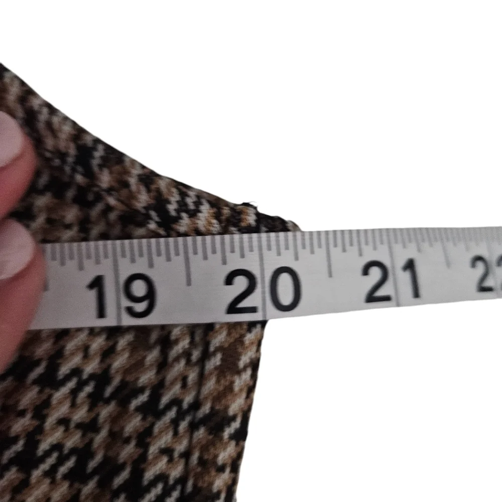 PerSeption Concept Womens Plaid Jumper Dress‎ Sz Large Acadamia - Picture 5 of 8